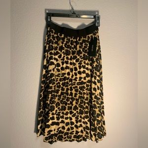 ZARA Leopard Print Pleated Dress with Elastic Waistband 🤎🍂